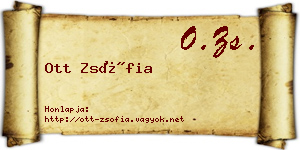 Ott Zsófia névjegykártya