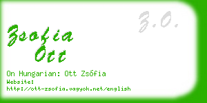 zsofia ott business card